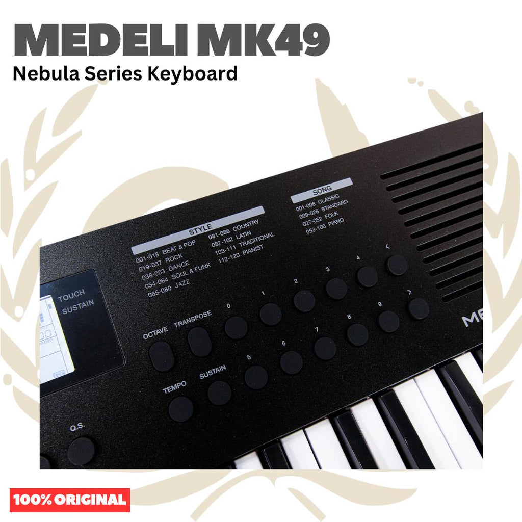 MEDELI MK49 49-Keys Nebula Series Keyboard Portable - MK-49 Keyboard Original Asli