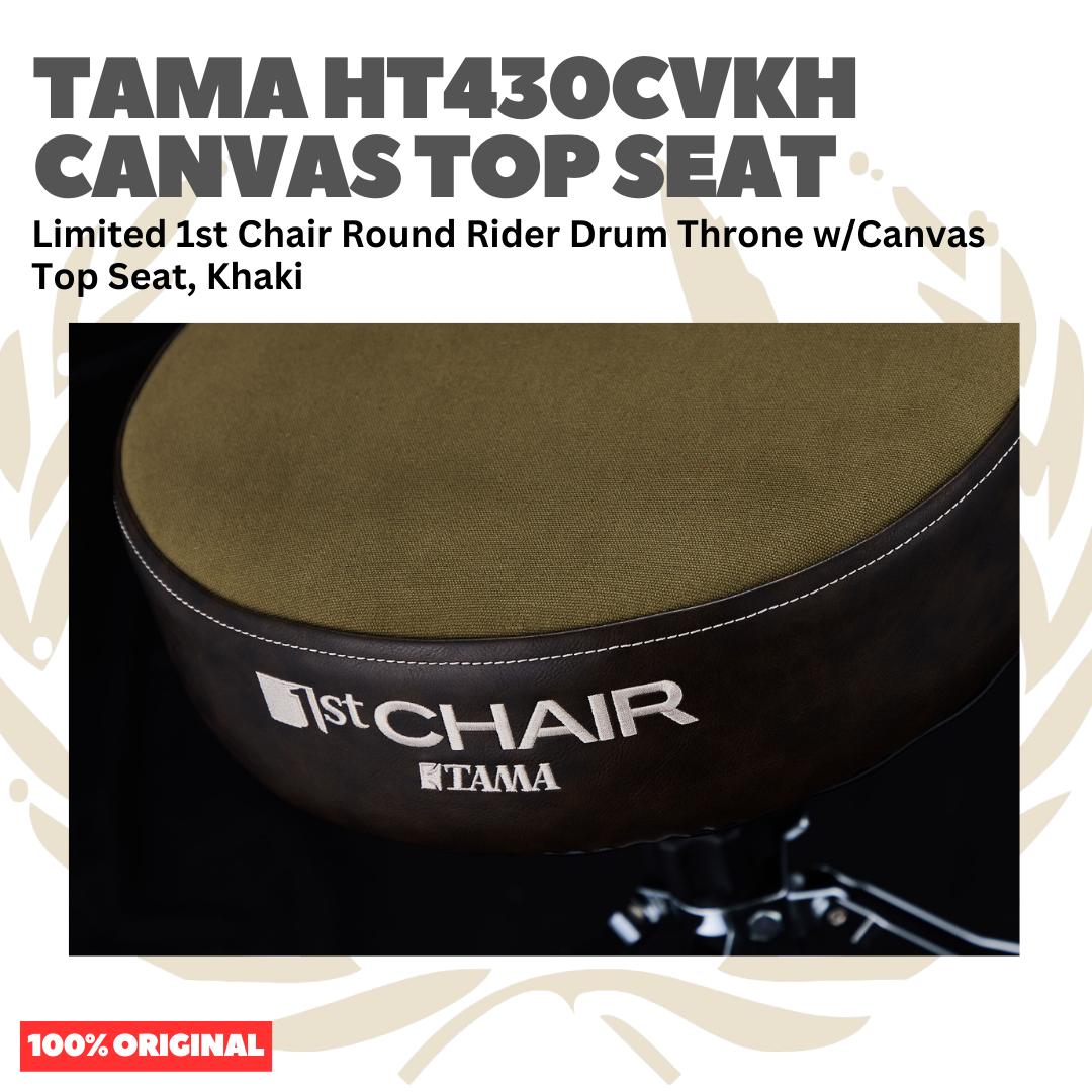 TAMA HT430CV Limited 1st Chair Round Rider Drum Throne w/Canvas Top Seat - Kursi Drum Bangku Drum