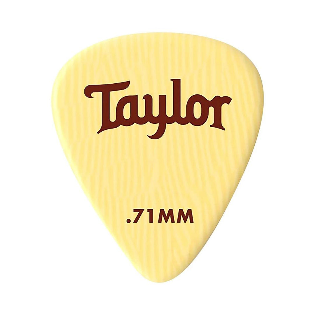 Taylor Premium DarkTone Ivory 351 Guitar Picks 6-Pack - Pick Gitar Bass