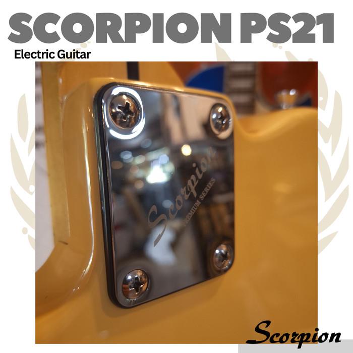SCORPION PS21 Premium Series Electric Guitar | Gitar Listrik Strato - BK