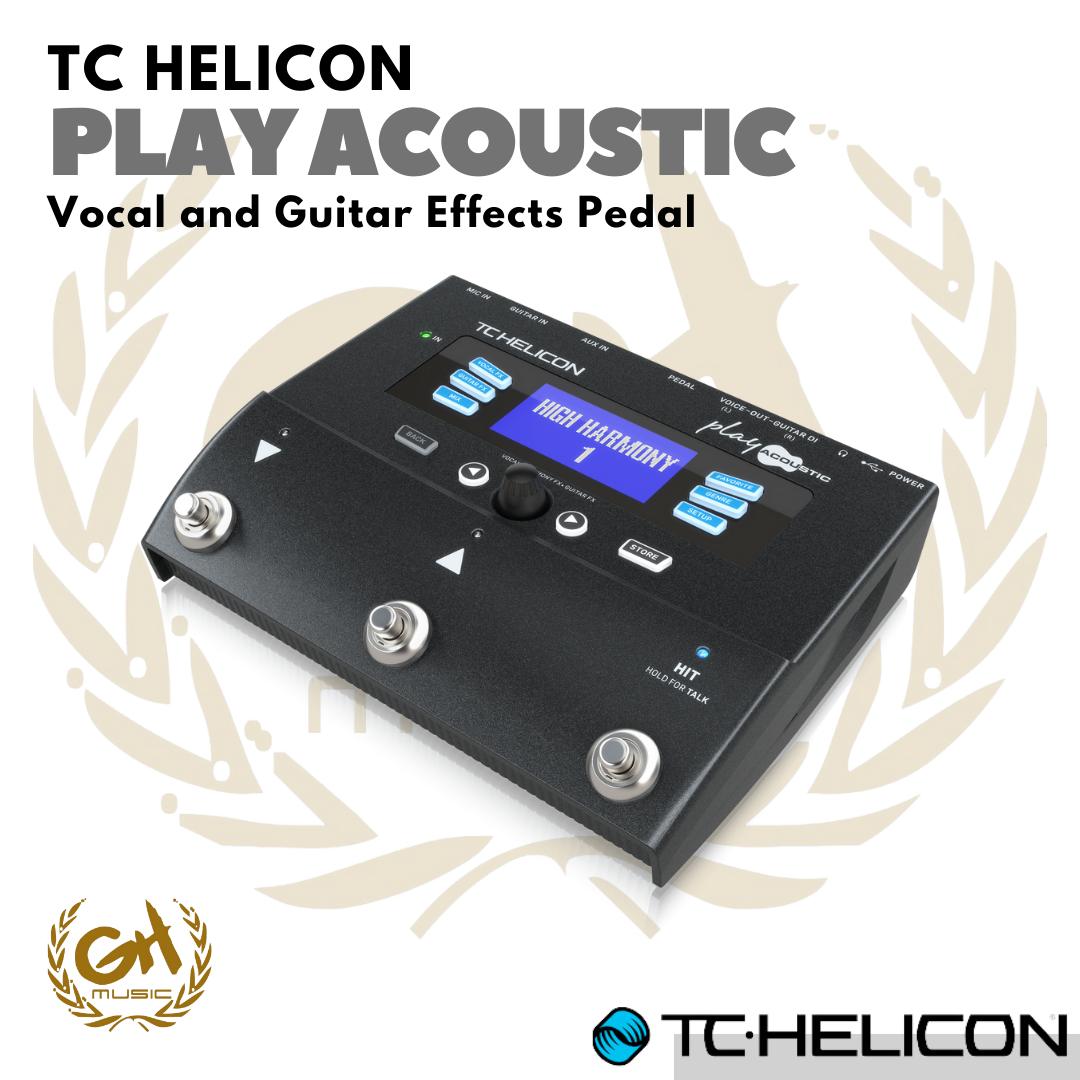 TC-HELICON PLAY ACOUSTIC Vocal and Guitar Effects Pedal | Efek Vokal