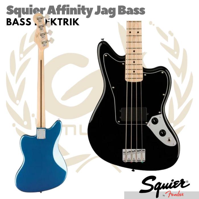Squier Affinity Series Jag Bass Guitar, Maple FB | Listrik Elektrik