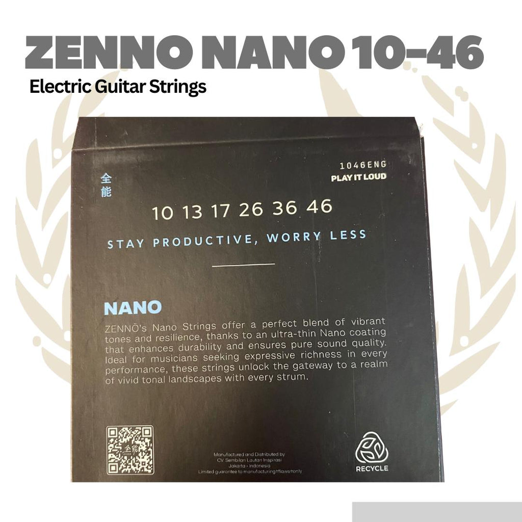 Zenno NANO 1046 Guitar Strings 10-46 - Senar Gitar Elektrik