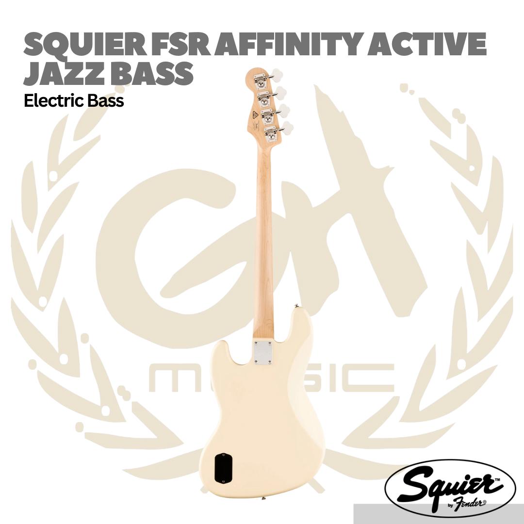 Squier Affinity Series Active Jazz Bass Guitar, Maple FB - Bass Elektrik