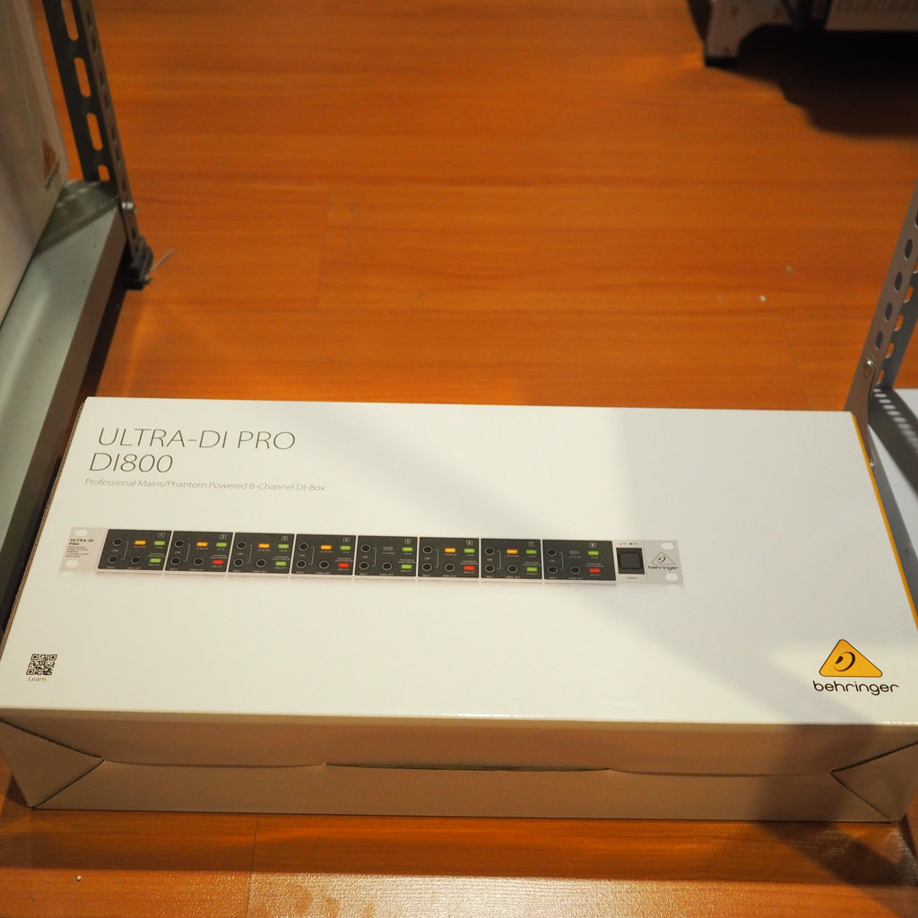BEHRINGER ULTRA DI PRO DI800 V2 Phantom Powered 8 Channel Rack DI Box