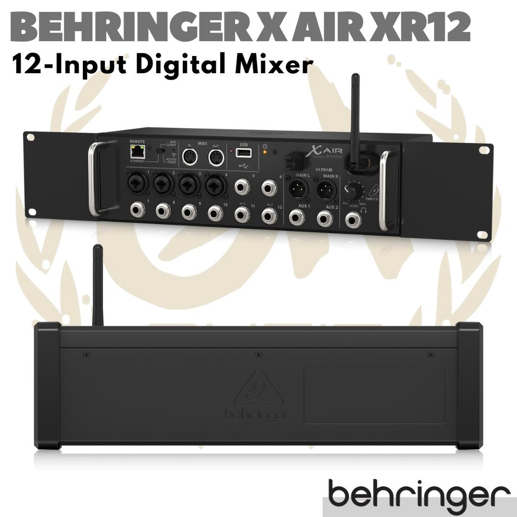 BEHRINGER X AIR XR12 - 12 Input Digital Mixer w/ Midas Preamps | XR 12