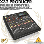 BEHRINGER X32 PRODUCER 40-Input, 25-Bus Rack-Mountable Digital Mixer
