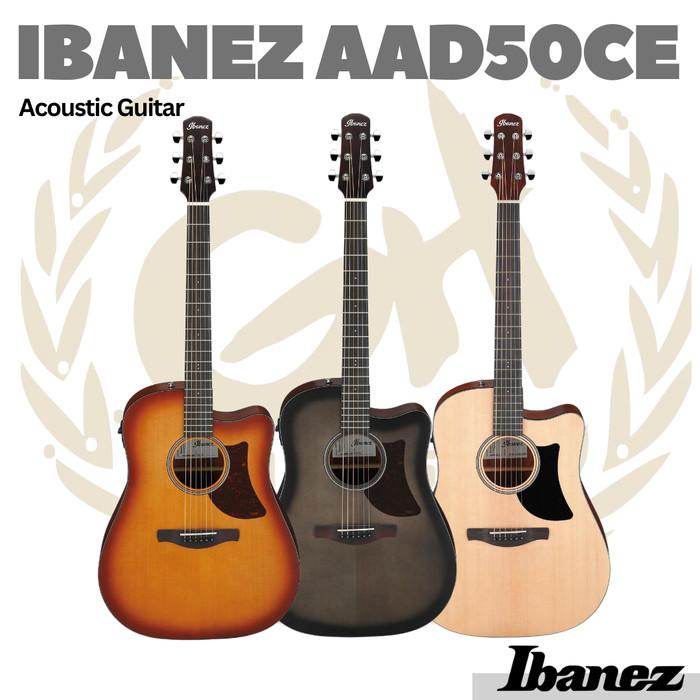 Ibanez Advanced Acoustic AAD50CE Acoustic Guitar - Gitar Akustik