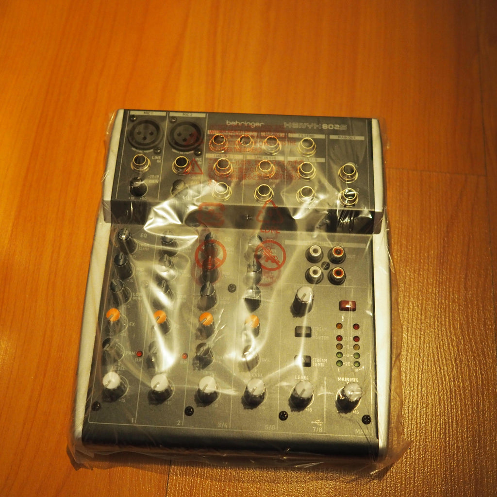 BEHRINGER XENYX 802S Premium Analog 8 Input Audio Mixer | 802USB