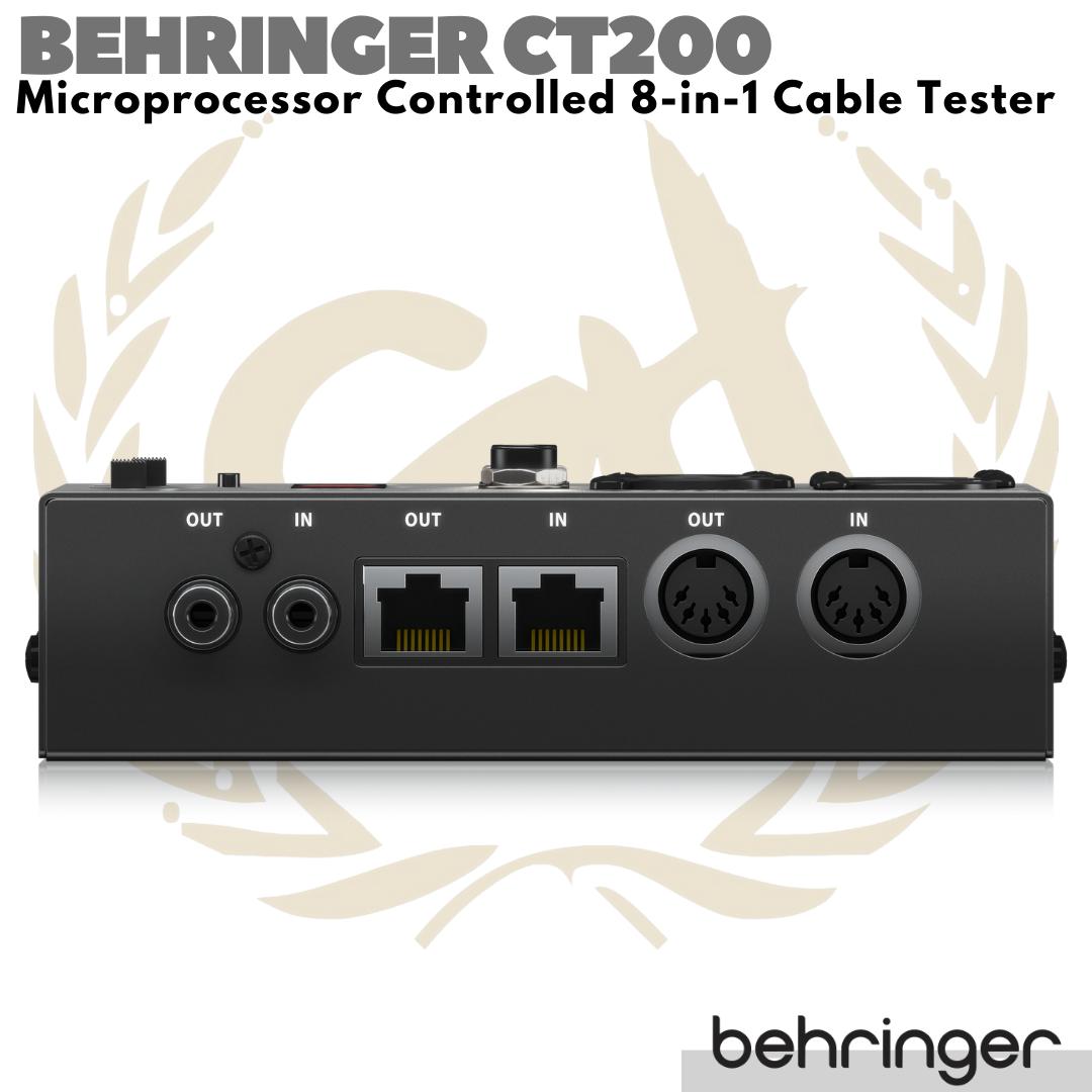 BEHRINGER CT200 Microprocessor Controlled 8 in 1 Cable Tester