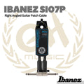 Ibanez SI07P 0.7ft/21cm Right Angled Guitar Patch Cable - Kabel Jumper Efek