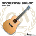 Scorpion SA80C Acoustic Guitar - Gitar Akustik Steel Strings SA 80C Orginal Asli