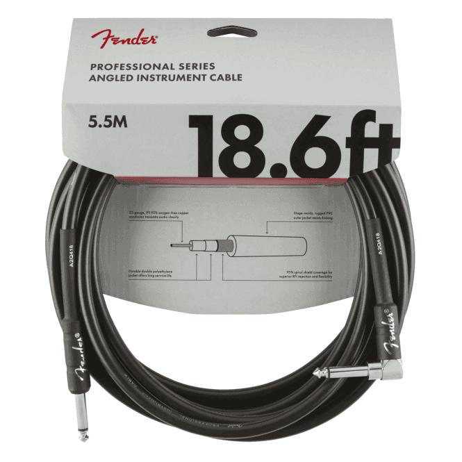 Fender Professional Series Angled Kabel Instrumen 4,5M Black
