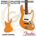 FENDER PLAYER JAZZ BASS Guitar Electric, Pau Ferro FB | Bass Listrik