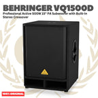 BEHRINGER VQ1500D Professional Active 500W 15" PA Subwoofer with Built-In Stereo Crossover - Speaker Aktif 500 Watt 15inch Original Asli