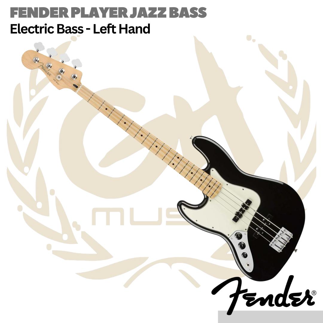 Fender Player Jazz Bass Left-Handed Guitar, Maple FB- Bass Kidal