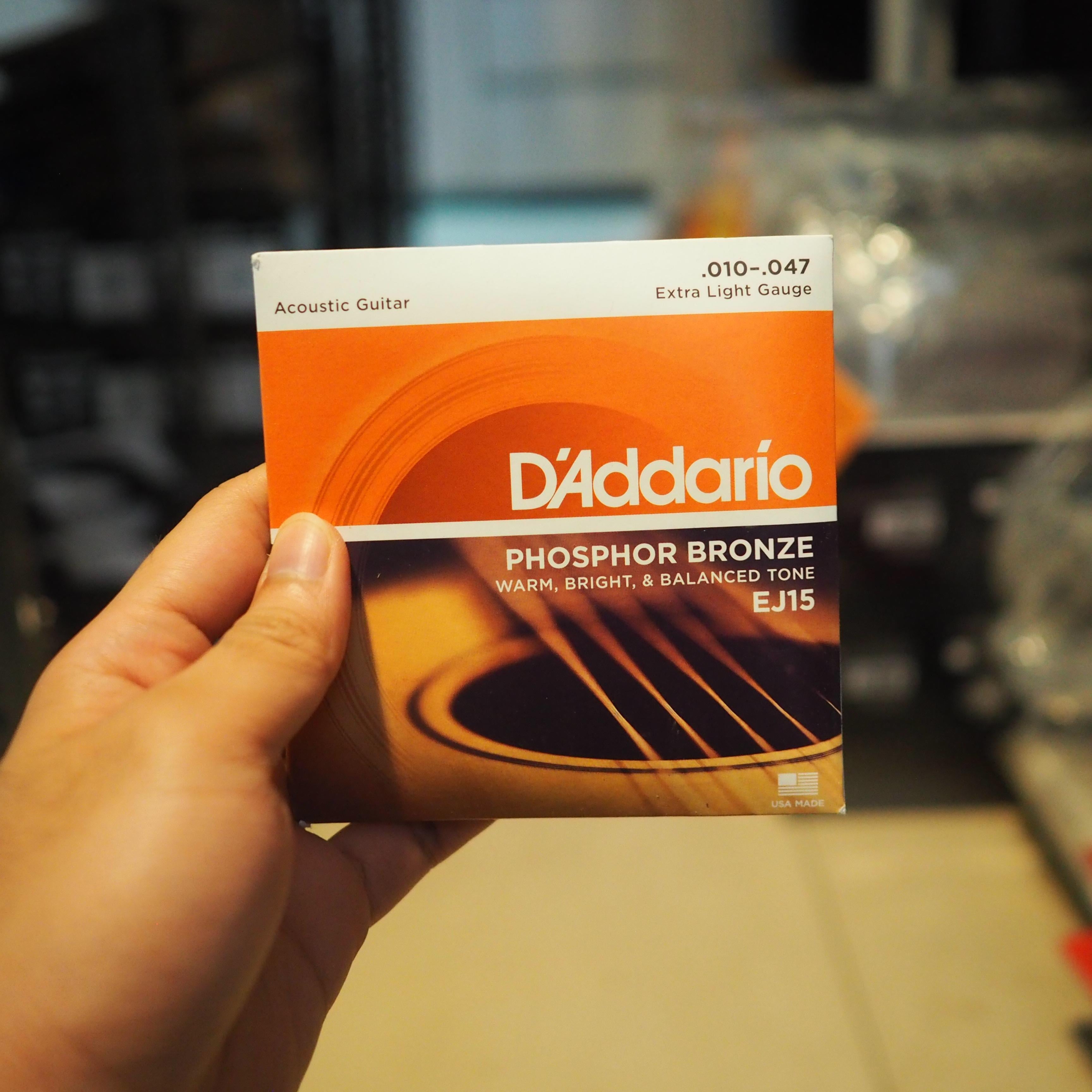 D'Addario EJ15 Extra Light Gauge 0.10-0.47 Strings