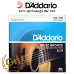 D'Addario EJ11 Light Gauge 012-053 Senar Gitar Akustik