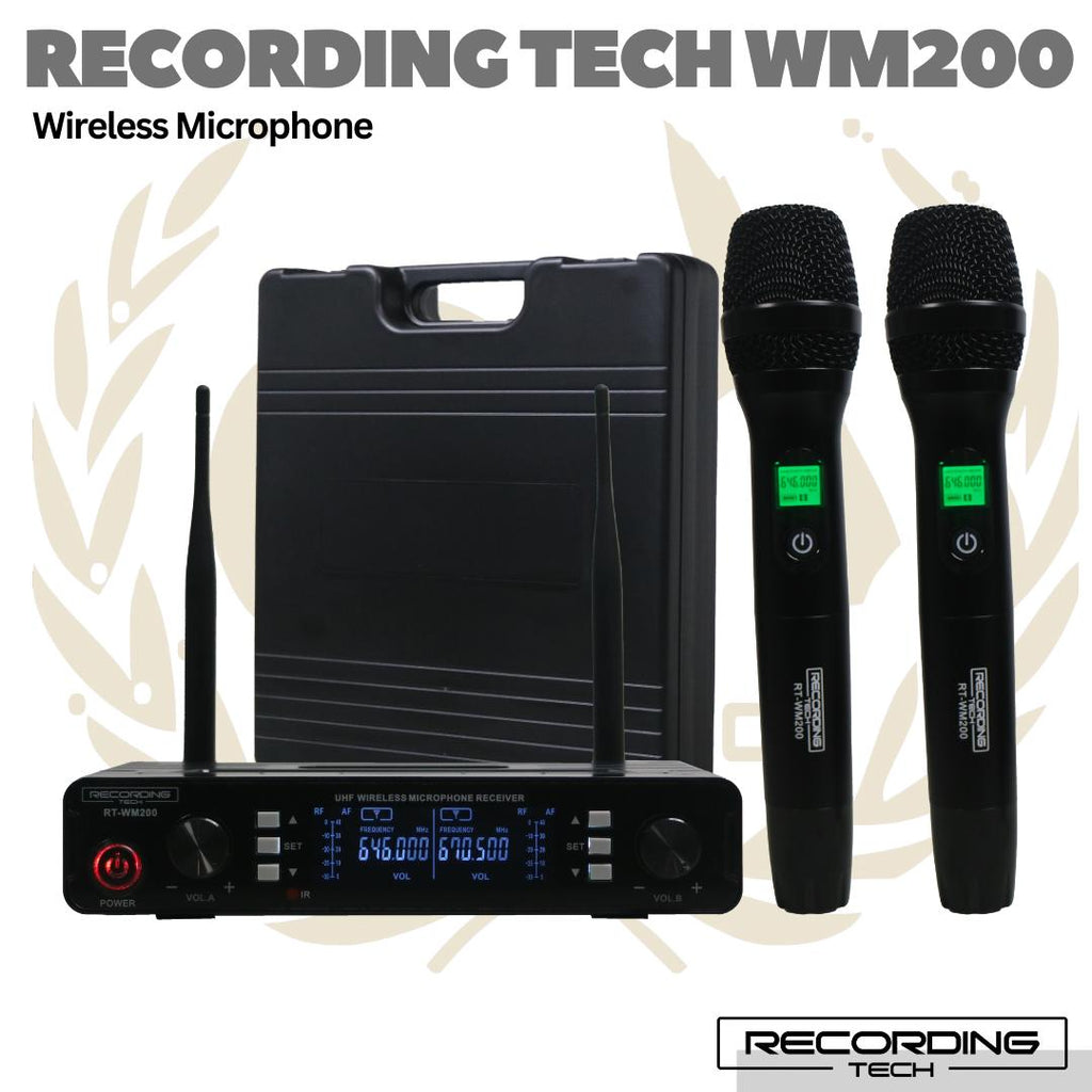 Recording Tech WM200 2ch Wireless Microphone