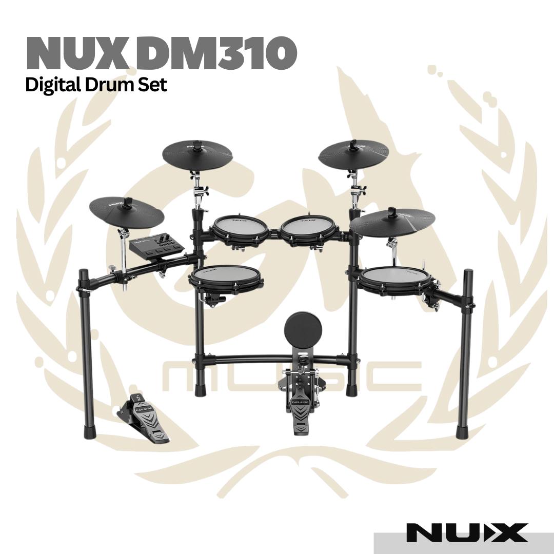 NUX DM310 All Mesh Head Digital Drum Set - DM-310 Drum Elektrik Asli Original