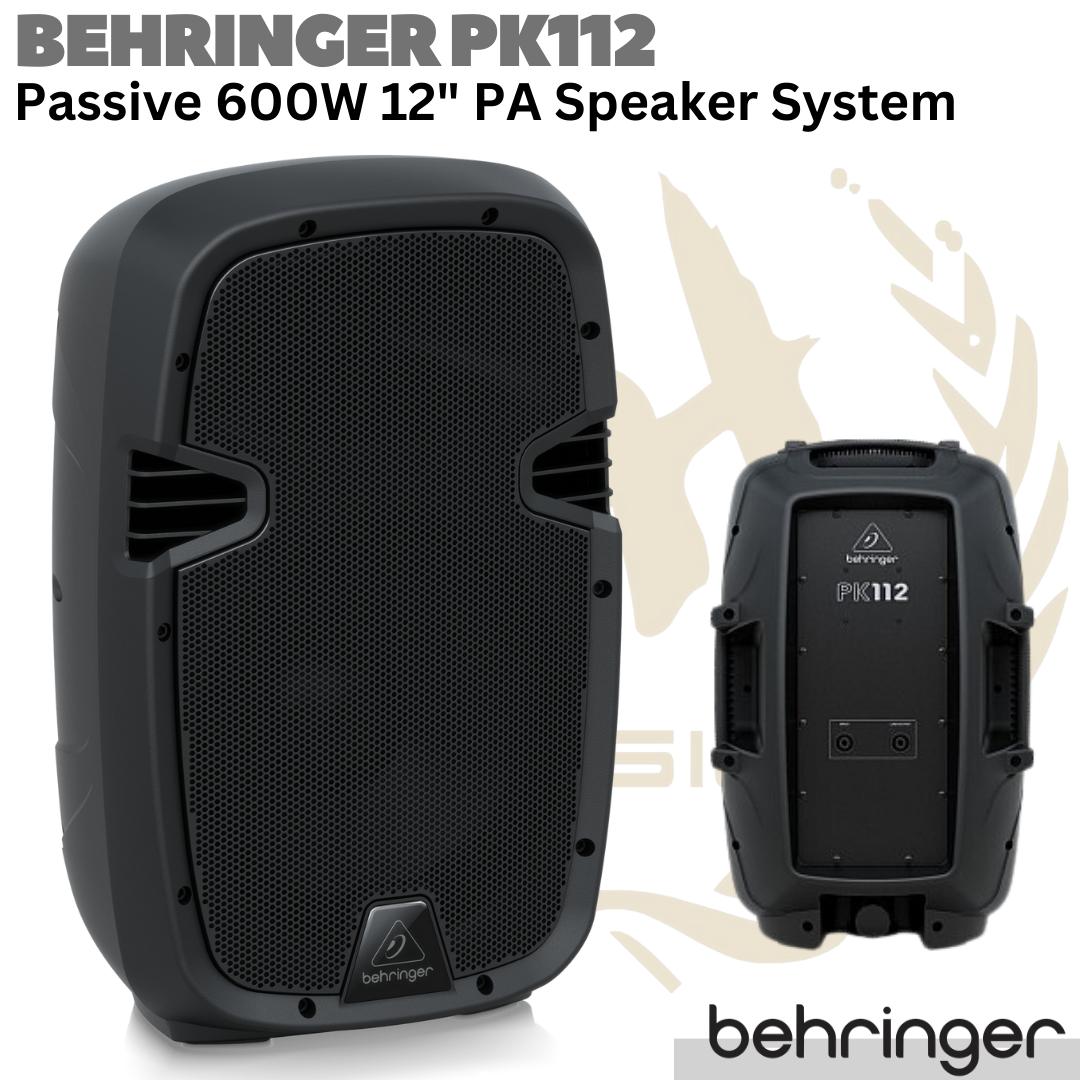 BEHRINGER PK112 Passive 600W 12 inch PA Speaker System | Spiker Pasif