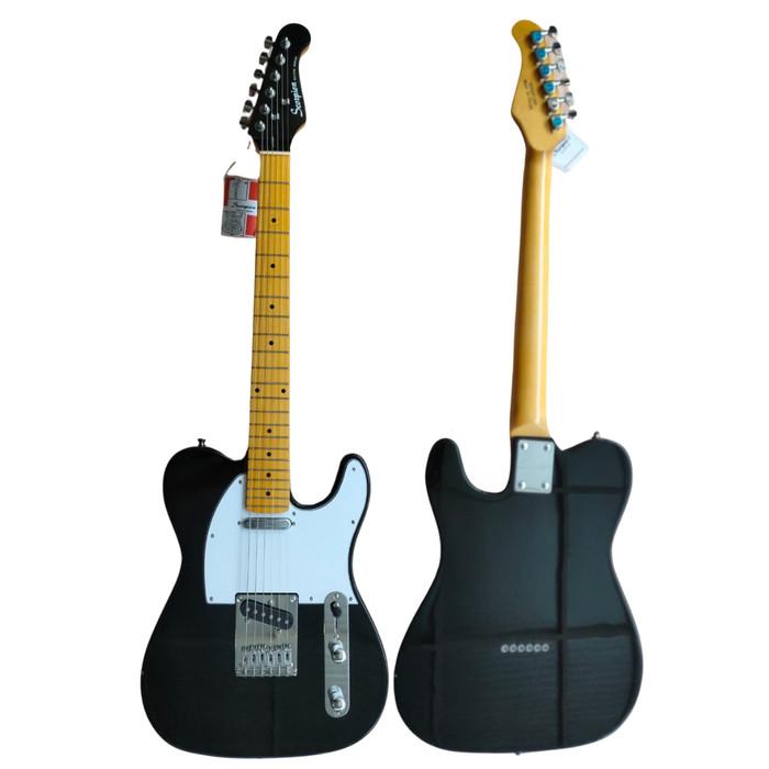 SCORPION ST130 Electric Guitar | Gitar Listrik Elektrik Telecaster - BK, TANPA AMPLI