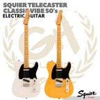 Squier Telecaster Classic Vibe 50s Electric Guitar, Maple FB - Gitar Listrik