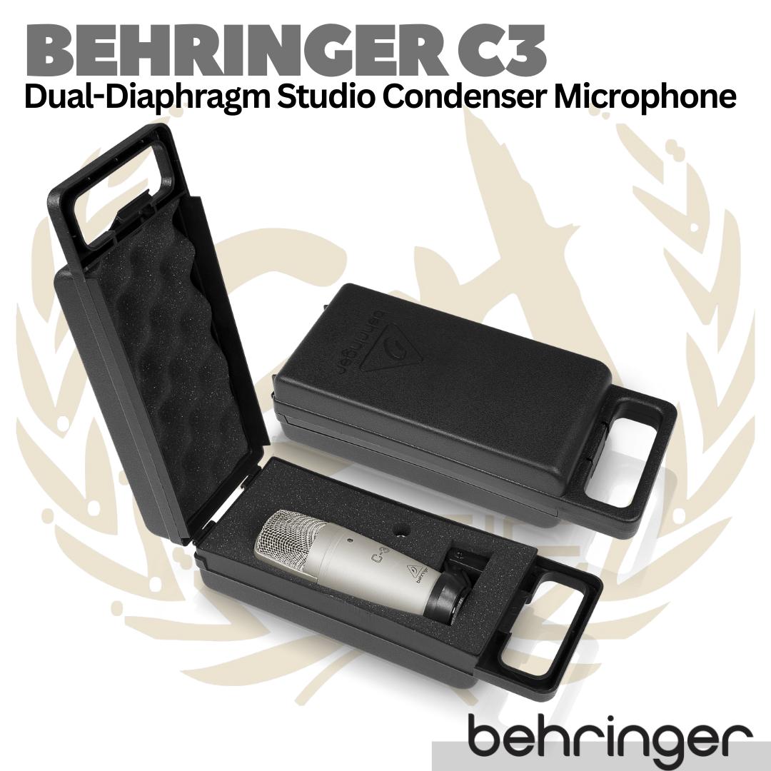 BEHRINGER C3 Dual-Diaphragm Studio Condenser Microphone | Mic Rekaman