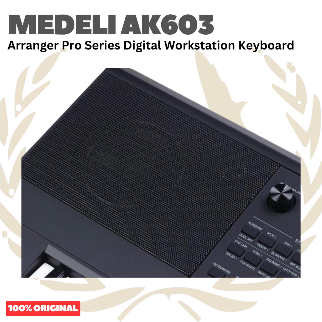 MEDELI AK603 61-Keys Arranger Pro Series Digital Workstation Keyboard Portable - AK-603 Keyboard Original Asli
