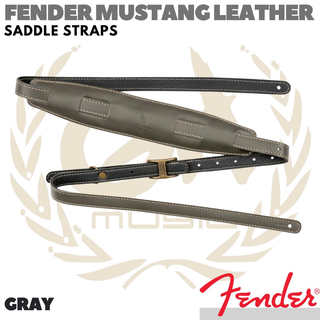 FENDER Mustang Leather Saddle Guitar Strap | Tali Gitar - STANDART
