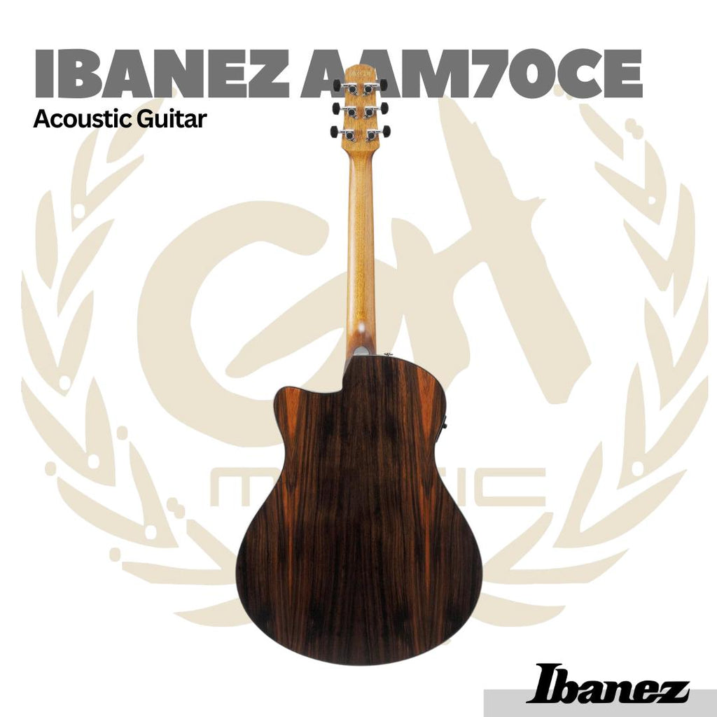 Ibanez AAM70CE Acoustic Guitar w/Gloss Top - Gitar Akustik