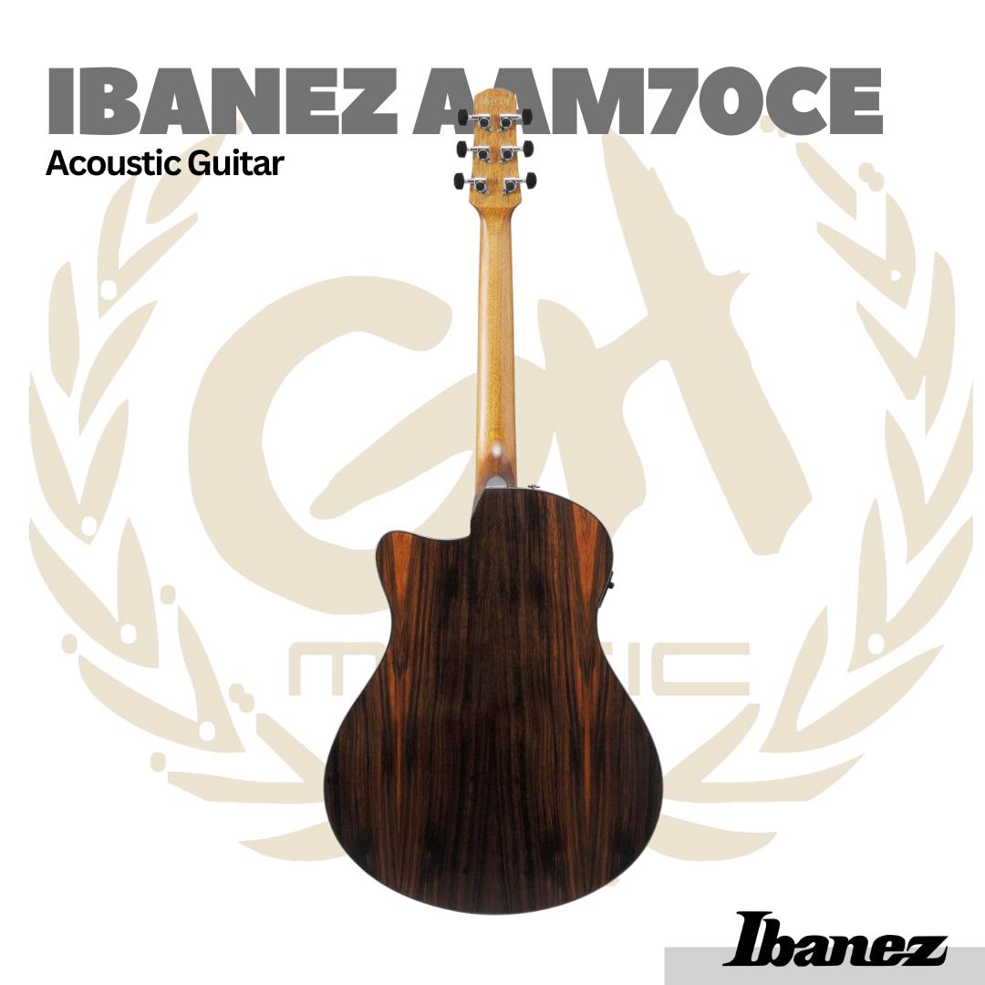 Ibanez AAM70CE Acoustic Guitar w/Gloss Top - Gitar Akustik