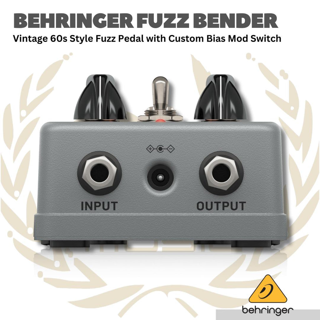 BEHRINGER FUZZ BENDER VINTAGE 60s STYLE PEDAL EFFECT - FUZZ-BENDER EFEK PEDAL GITAR BASS FUZZBENDER