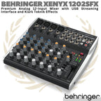 BEHRINGER XENYX 1202SFX Audio Mixer with USB Streaming Interface