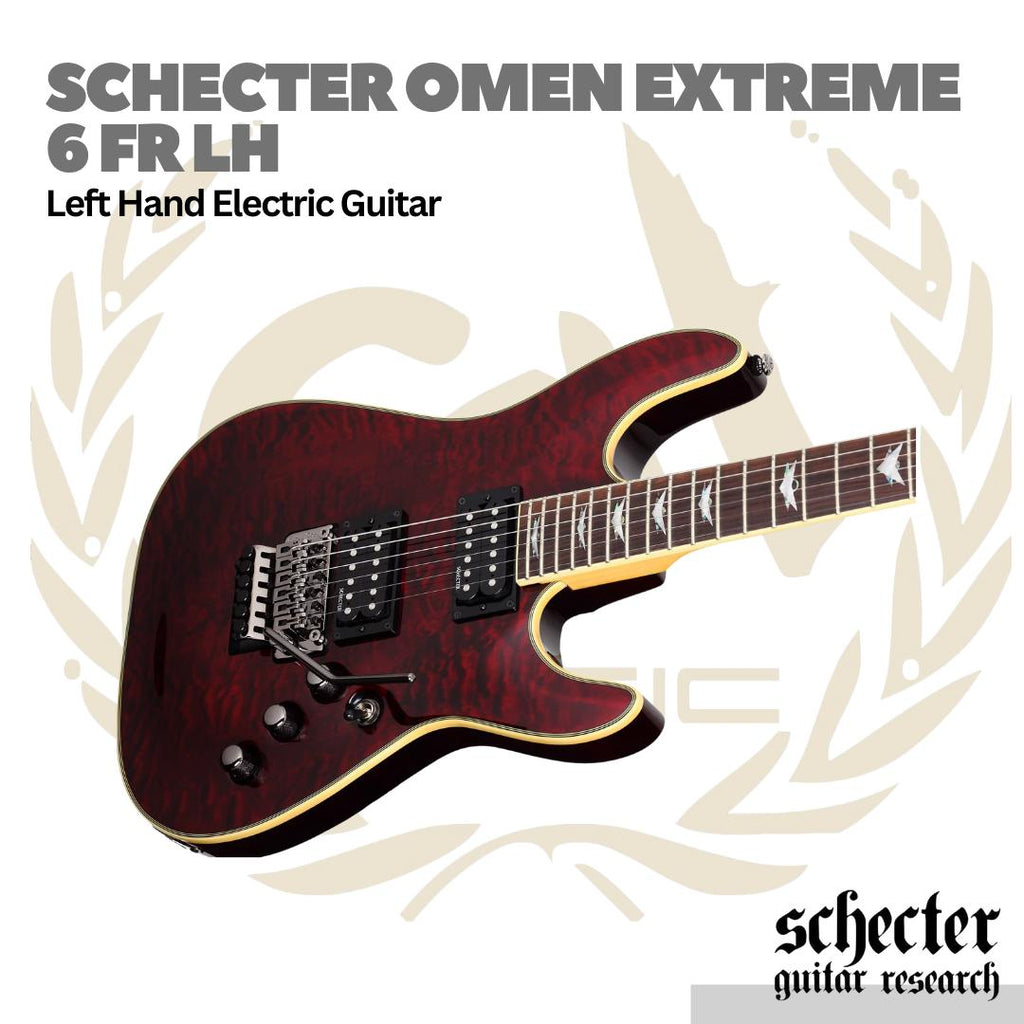 Schecter Omen Extreme 6 Floyd Rose FR Left Handed Electric Guitar | Gitar Elektrik Kidal