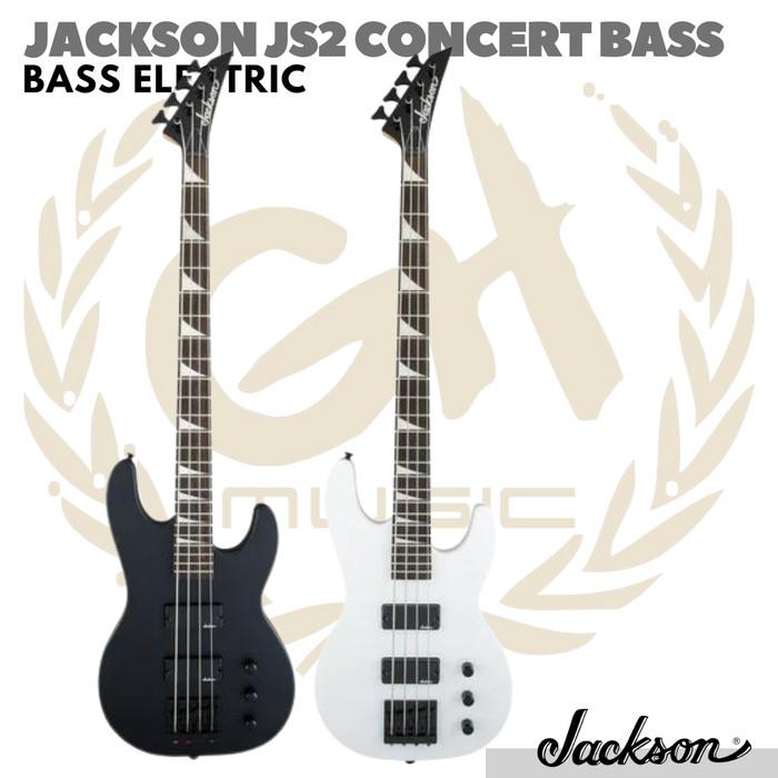 Jackson JS2 Concert Bass Electric | Gitar Bas Listrik Elektrik - SNOW WHITE