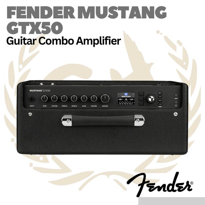 Fender Mustang GTX50 Guitar Combo Amplifier - Ampli Gitar Elektrik