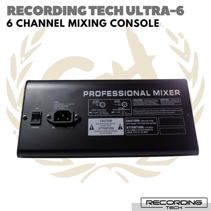 RECORDING TECH ULTRA 6 MIXING CONSOLE | Audio MIxer 6 Channel Ultra6
