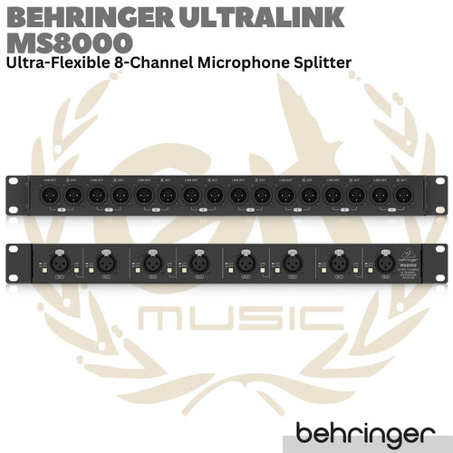 BEHRINGER ULTRALINK MS8000 8 Channel Microphone Splitter