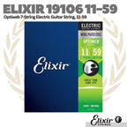 Elixir 19106  Medium 7-String Electric Guitar Strings, 11-59