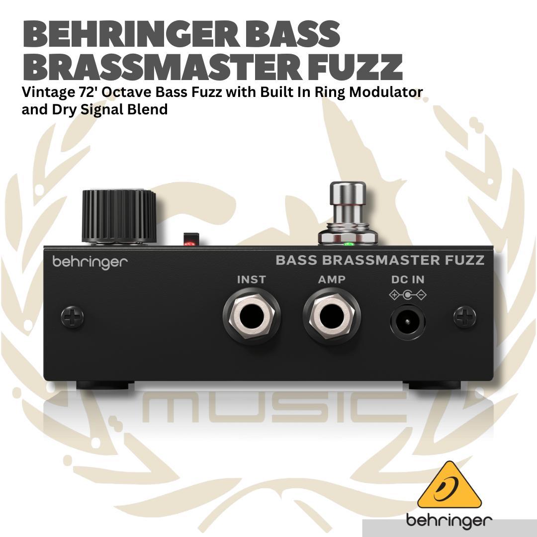 BEHRINGER BASS BRASSMASTER FUZZ VINTAGE 72" OCTAVE BASS FUZZ EFFECT - BRASS-MASTER FUZZ EFEK GITAR BASS MODULATOR BASS BRASSMASTER FUZZ