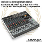 Behringer Xenyx QX1832USB Premium 18-Input 3/2-Bus Mixer USB Interface