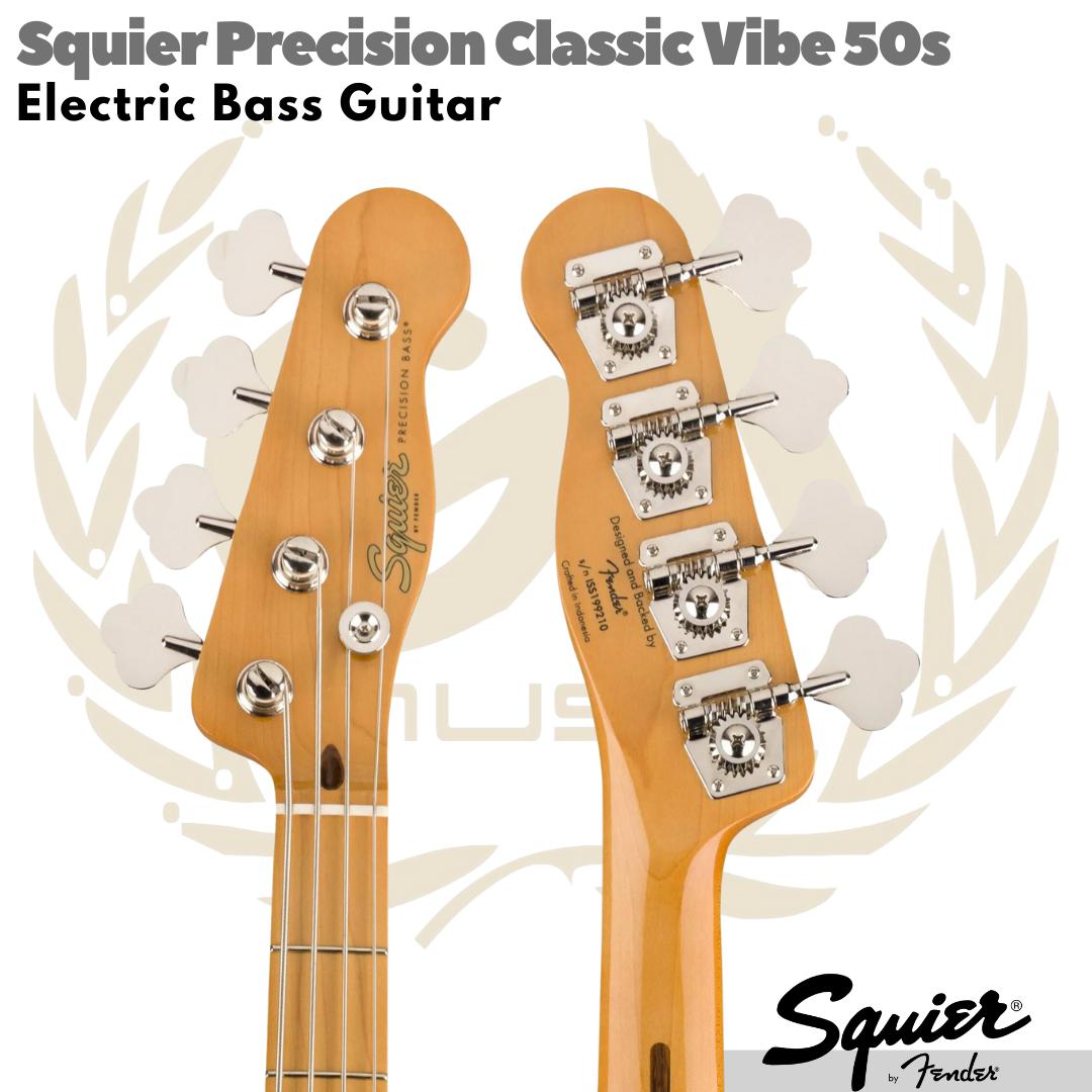 Squier Classic Vibe 50s Precision Bass Guitar, Maple FB - Gitar Bass Listrik