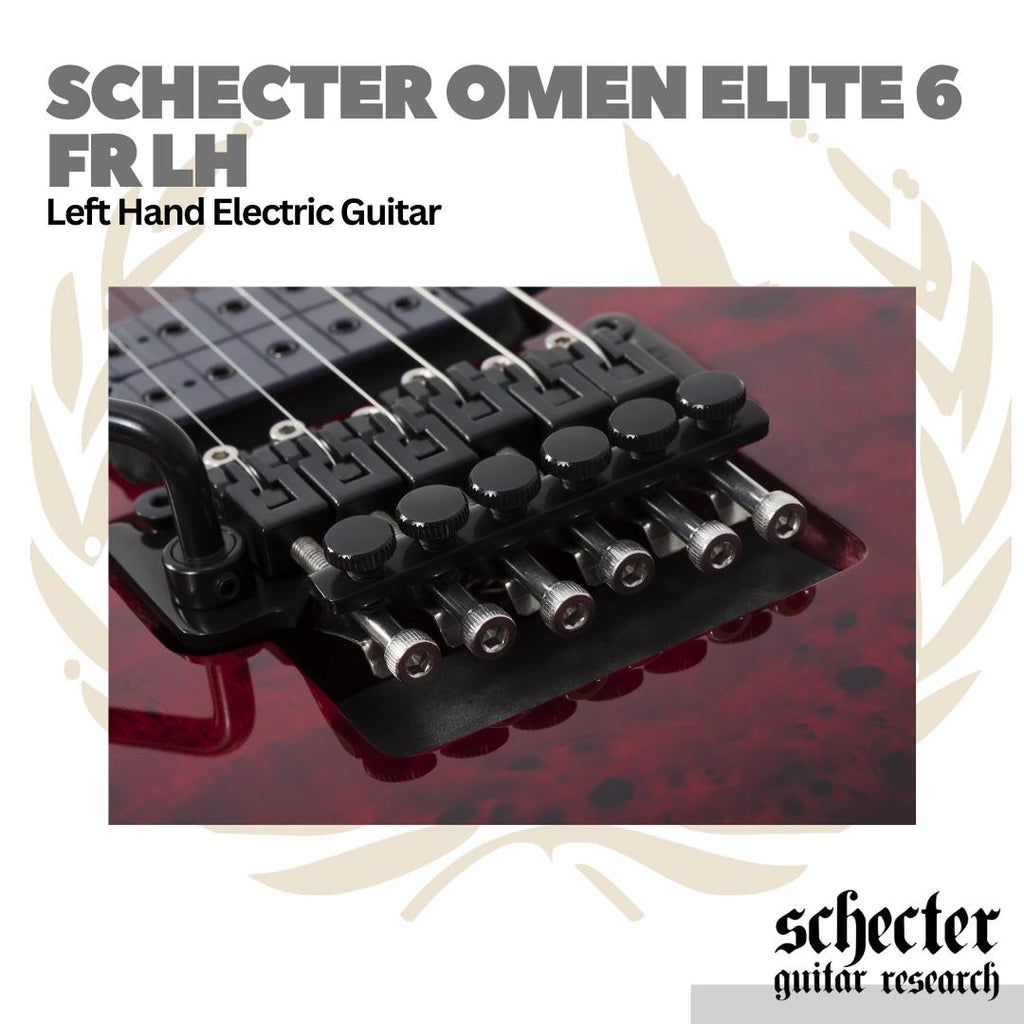 Schecter Omen Elite 6 FR Floyd Rose Left Handed Electric Guitar | Gitar Elektrik Kidal