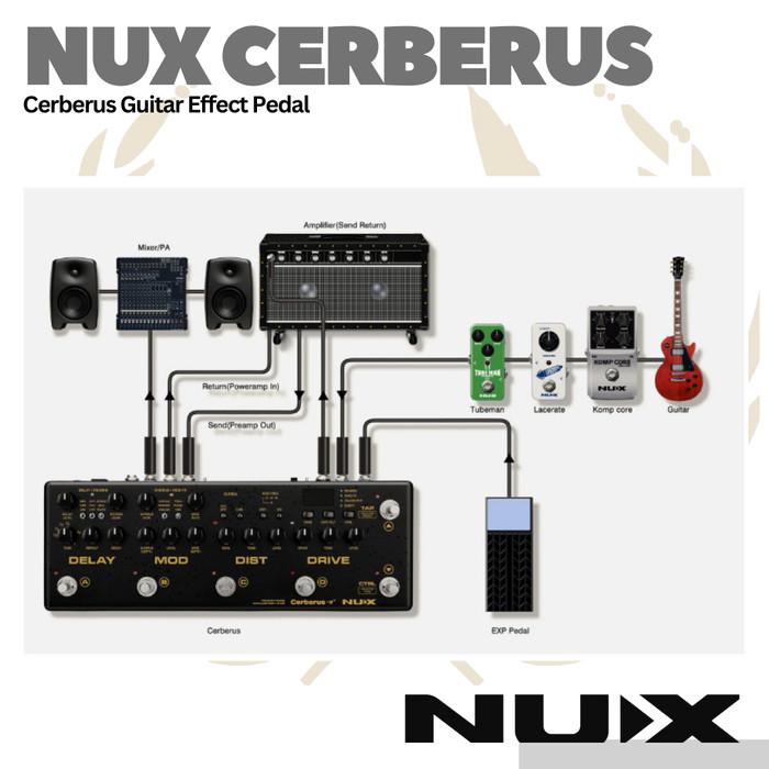 NUX Cerberus NME3 Guitar Effect Pedal - Efek Gitar NME-3