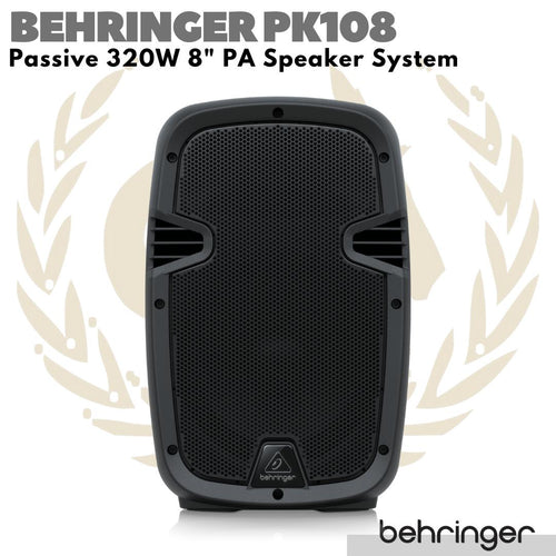 Behringer PK108 Passive 320W 8" PA Speaker System | Spiker Pasif