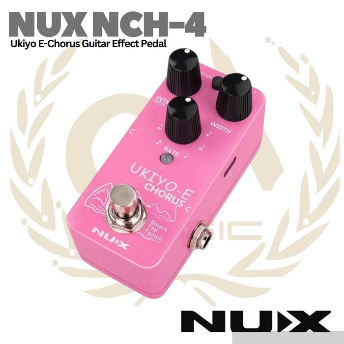 NUX Ukiyo-E Chorus NCH4 Pedal Efek Gitar Mini dengan 3 Model Chorus ST SCH-1 CE-1 DSP Processing 48KHz Garansi 1 Tahun
