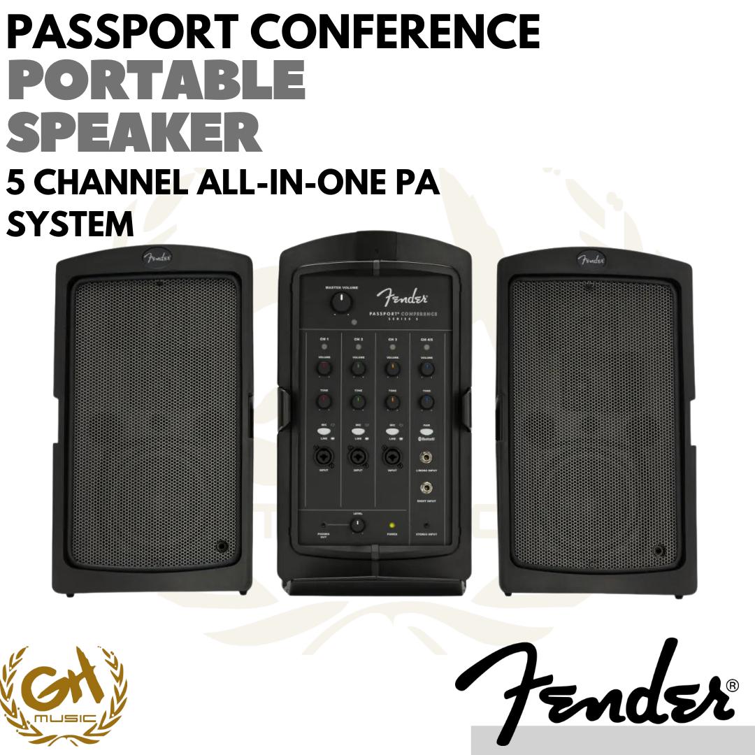 Fender Passport Conference 2, Portable Speaker Power Mixer 175w 5CH