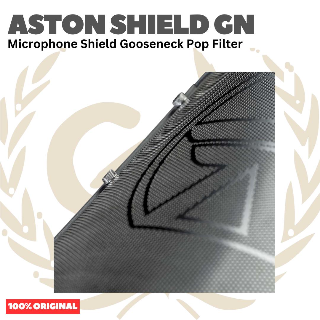 ASTON SHIELD GN Premium Microphone Shield Gooseneck Pop Filter - Pop Filter Mikrofon Recording Original Asli