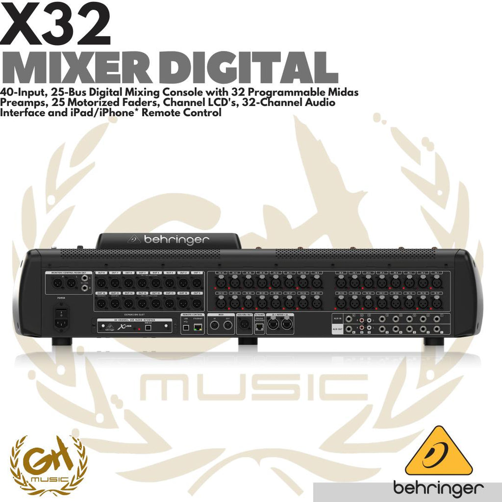 BEHRINGER X32 32-Channel Audio Interface | MIXER DIGITAL